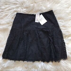 Joie | NWT Black Maika Lace Mini Skirt